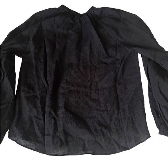 Minkpink Revolve Black Fatima Dozen Button Balloon Sleeves Blouse Size M NWT - Picture 6 of 11